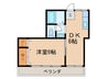 千葉マンション 1DKの間取り