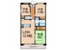 ＫＳ桜川 3LDKの間取り