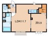 プレジール栄町 1LDKの間取り