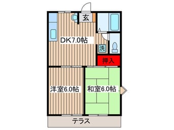 間取図 コ－ポ富士見台