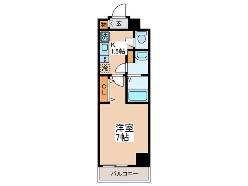 間取図 Log銀座東(302)