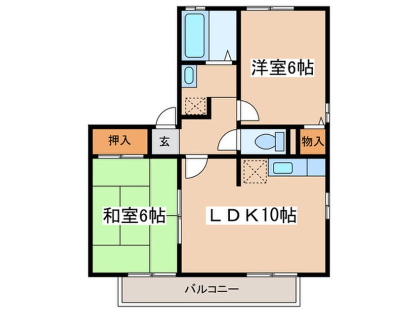 間取図 ハイカムール東橋本