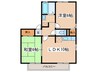 ハイカムール東橋本 2LDKの間取り