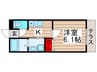 リエーヴルＢ棟 1Kの間取り