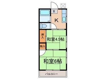 間取図 第二菱沼コーポ