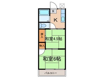 間取図 第二菱沼コーポ