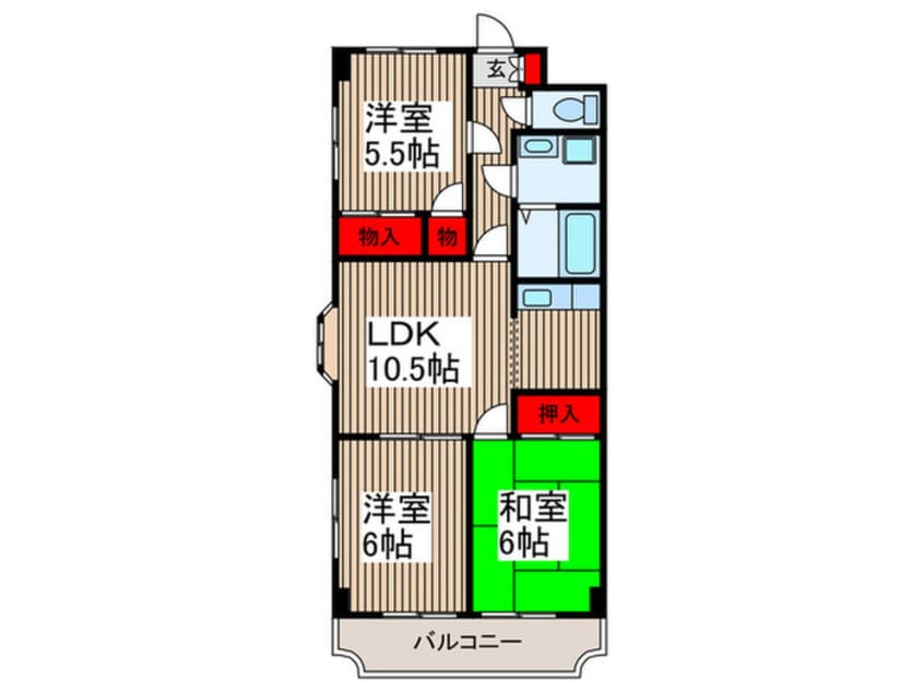 間取図 ルミエ－ル戸田