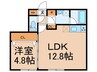 ASTILE原宿 1LDKの間取り