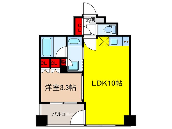 間取り図 ｻﾞ･ﾊﾟｰｸﾊﾋﾞｵ人形町ﾚｼﾞﾃﾞﾝｽ