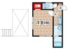レイディアンス安浦 1Kの間取り