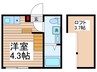 AISIO小岩 1Rの間取り