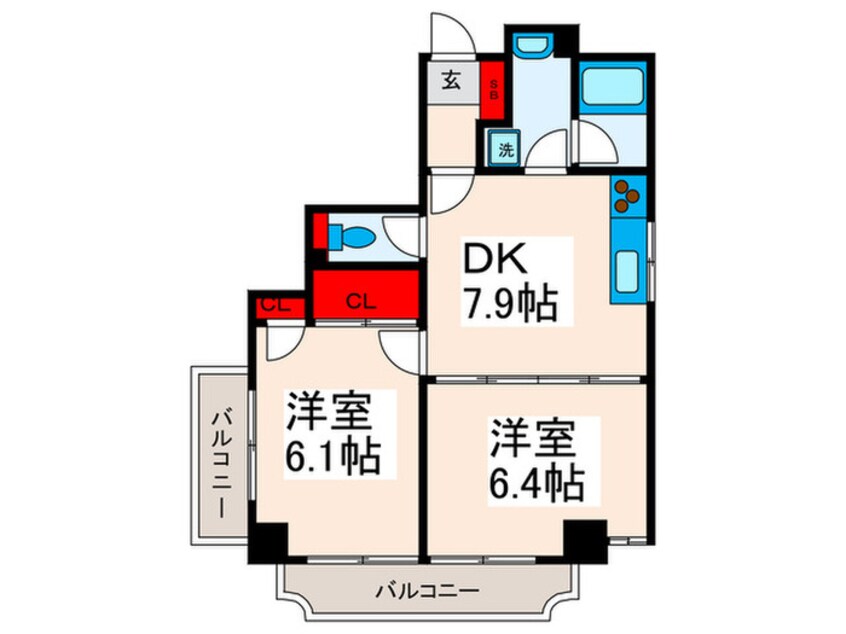 間取図 サンフィールド西日暮里