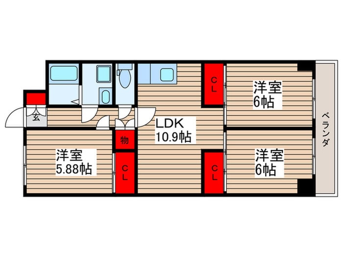 間取り図 グリーンパーク北葛西