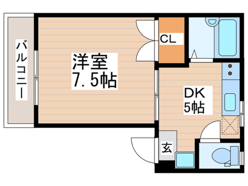 間取図 ヴァンベ－ル三鷹