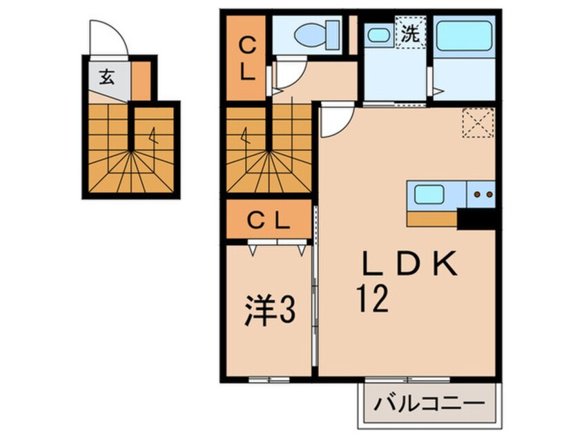 間取図 カ－サフェリ－チェ