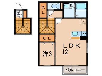 間取図 カ－サフェリ－チェ