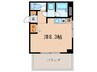 クレ－ルト－ア 1Rの間取り