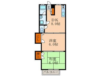 間取図 クレエ徳丸