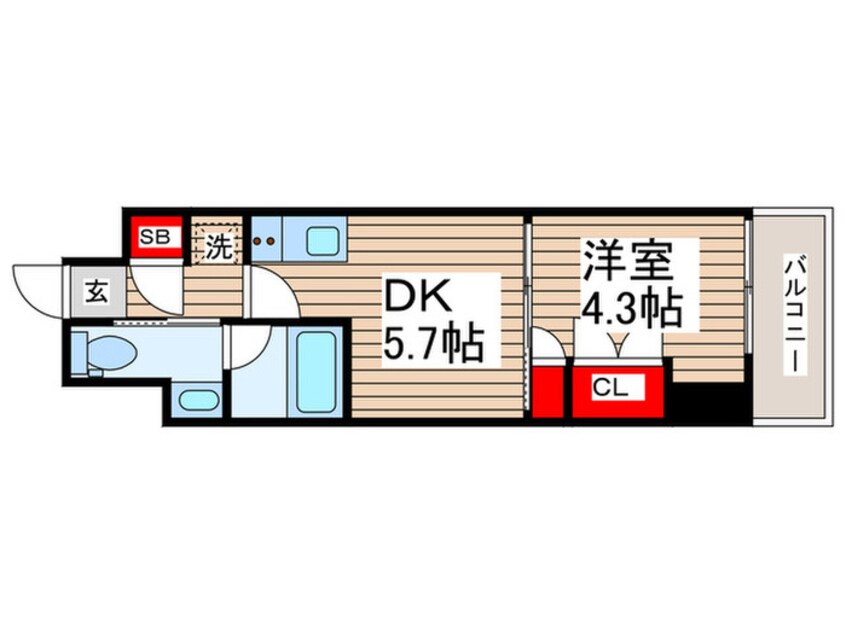 間取図 ベルファース東陽町