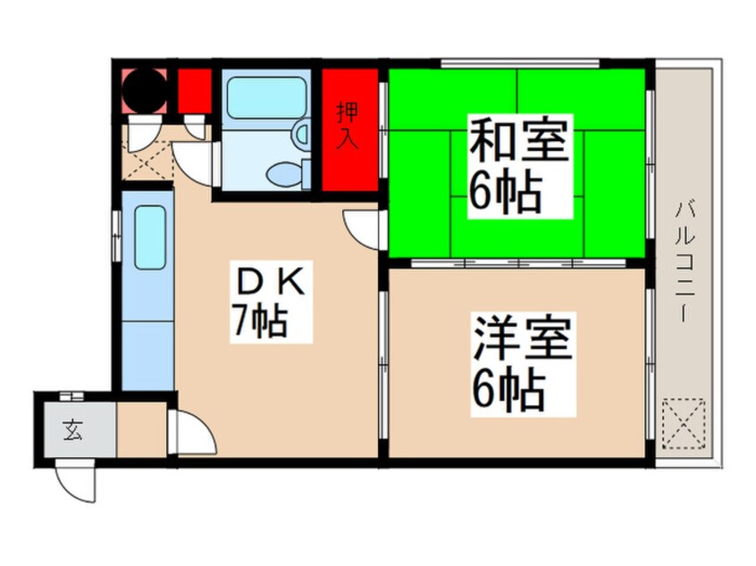 間取図 ＳＯＵＴＨ　ＷＩＮＧ