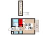オネスティ津田沼壱番館 1Kの間取り