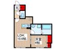 Camellia　House 1LDKの間取り
