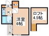 イ－ストウェル長津田 1Kの間取り