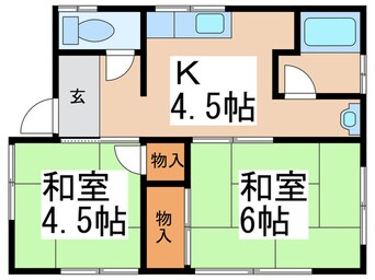 間取図 田島貸家２号棟