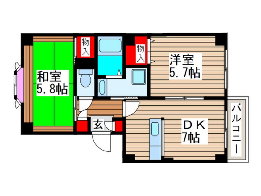 間取図 ヴィラウエハラ