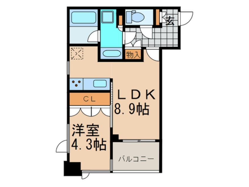 間取図 MAISONVISTA渋谷宇田川