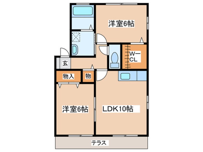 間取図 サン・シャト－