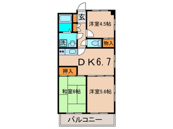 間取図 ガーデンハイツ安藤