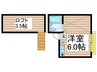 シエロ新検見川 1Rの間取り