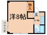 コ－ポリカ２ 1Kの間取り