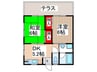 村上ハイツ 2DKの間取り
