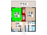 村上ハイツ 2DKの間取り