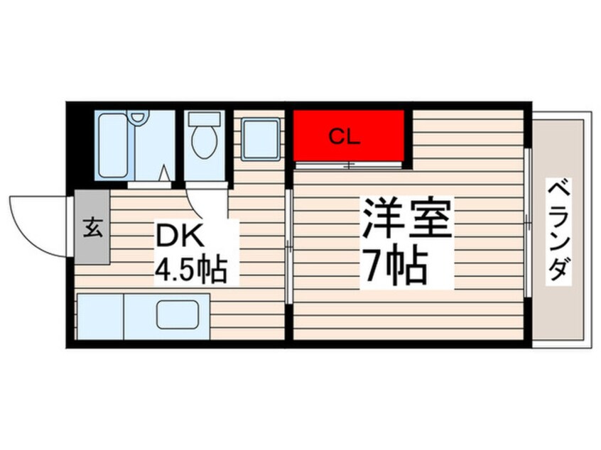 間取図 パレド－ルⅠ