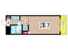 秋山菅マンション 1Kの間取り