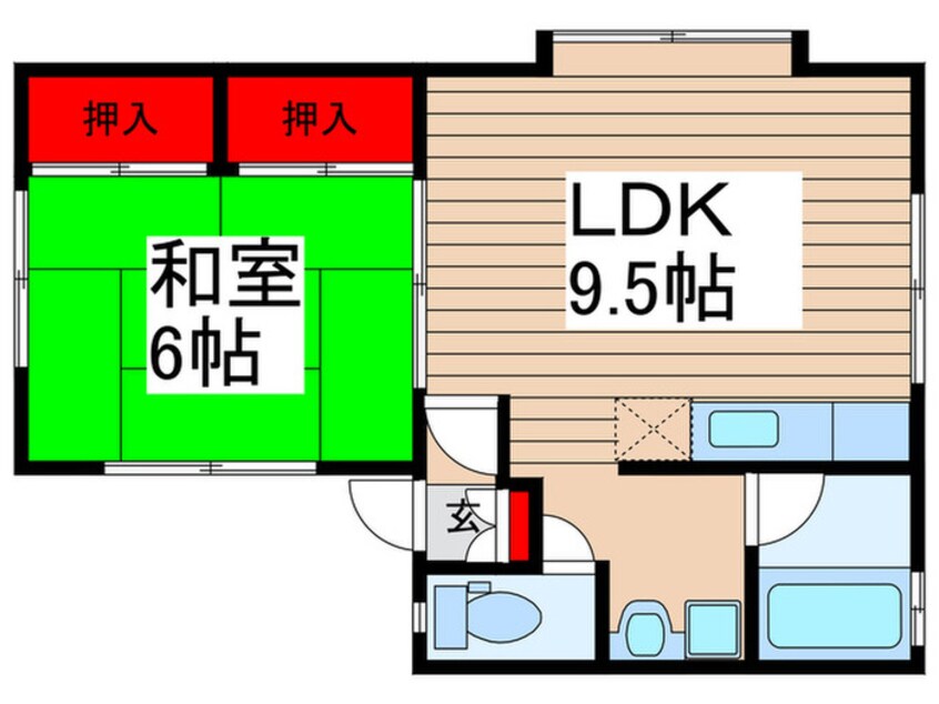 間取図 トクダコーポ