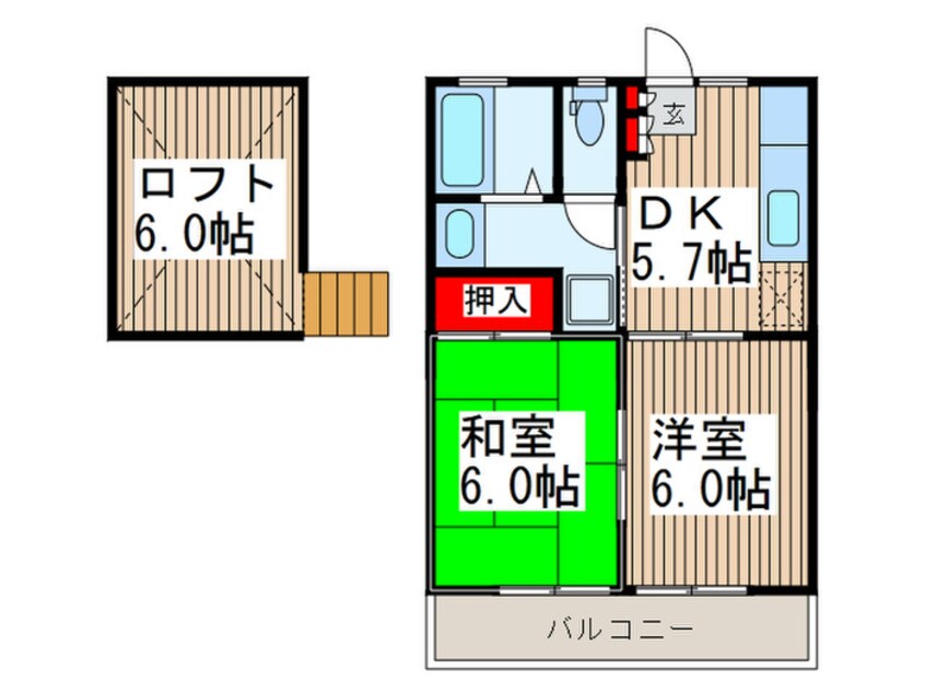 間取図 ＹＫコ－ポ
