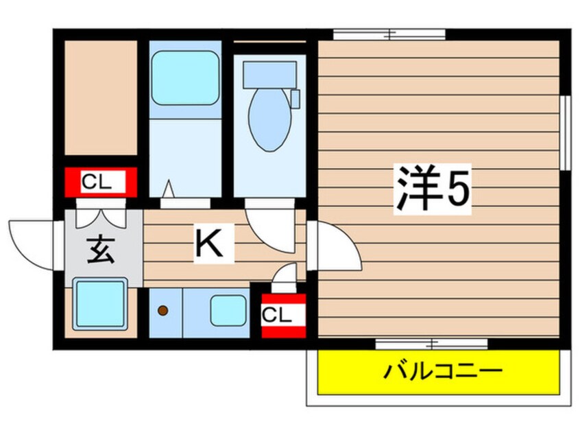 間取図 グリ－ンコ－ト中野島