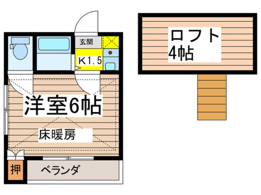 間取図 グリ－ンコ－ト中野島