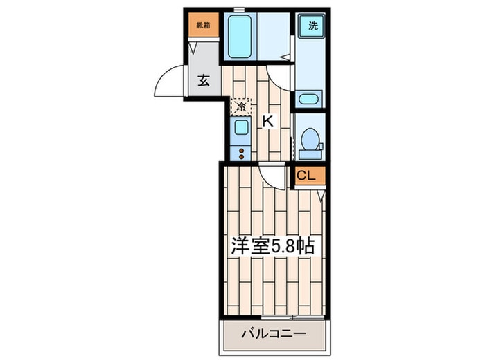 間取り図 エクレール鴨居Ⅱ