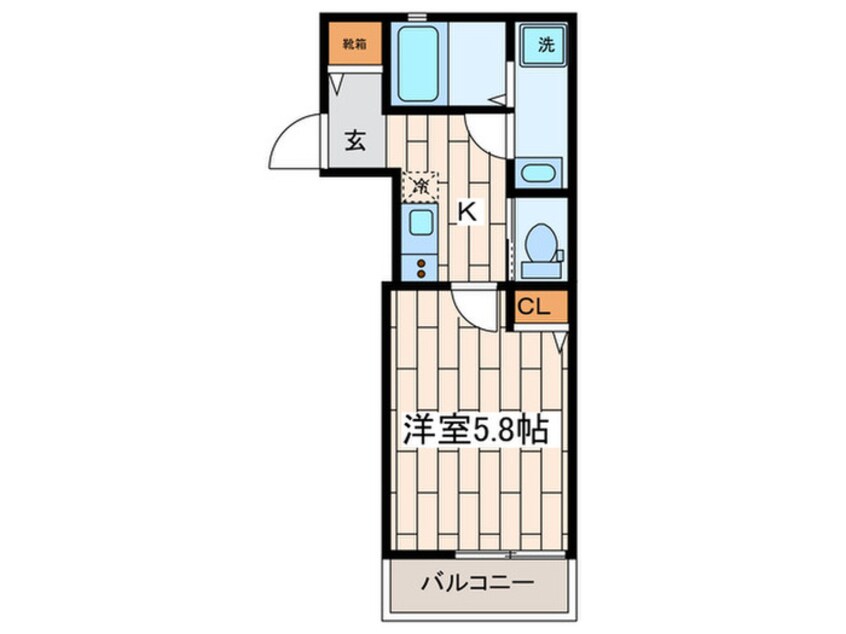 間取図 エクレール鴨居Ⅱ