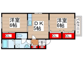 間取図 カトラ・セゾンＡ棟