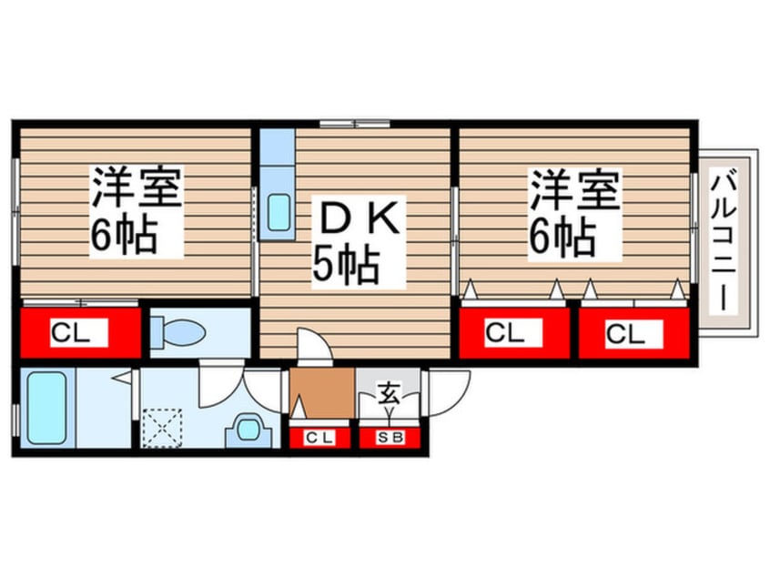 間取図 カトラ・セゾンＡ棟