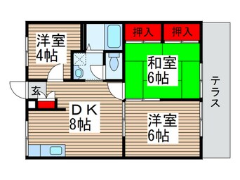 間取図 エステ－トピア　Ｕ１．Ｕ２