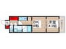 QUALITAS大島 1DKの間取り