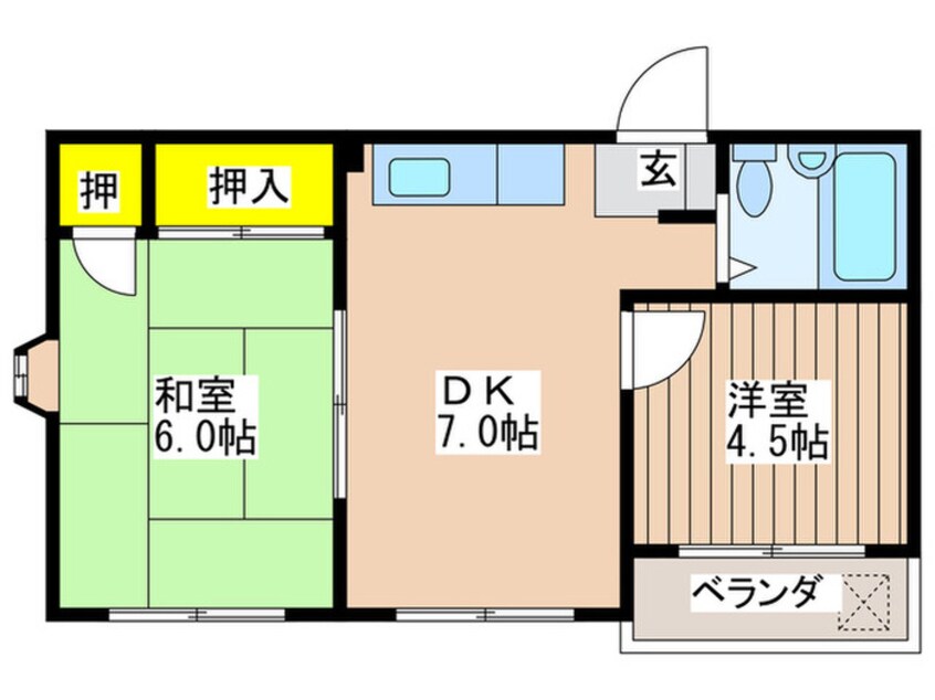 間取図 ジュリアハイツ