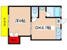 読売コ－ポ 1DKの間取り